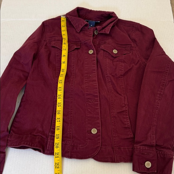 Like New Charter Club Maroon Cotton Jacket Size Medium - Picture 6 of 6